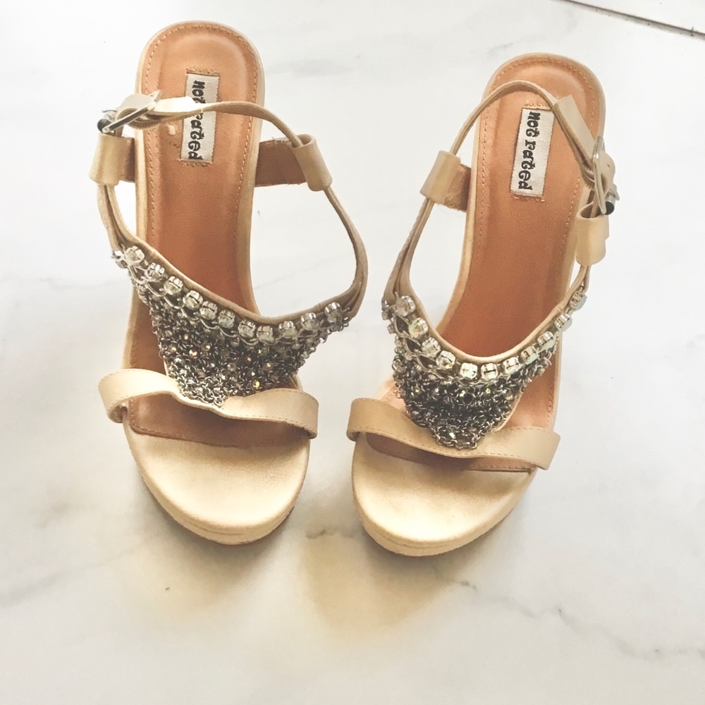 Jewelled Platform Wedges